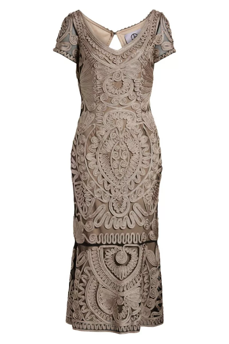 Js collections soutache trumpet clearance dress