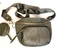 Borsa a tracolla Steve Madden NYC Loden verde Blingy tracolla regolabile borsa