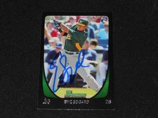 Oakland A's Eric Sogard Signed 2011 Bowman Autograph Card #81  TOUGH  113