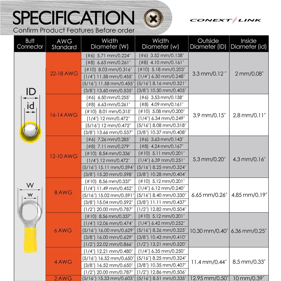 10 Gauge Wire Terminals 100-Pack Blue Vinyl Ring Terminals - 16 - Foto 5