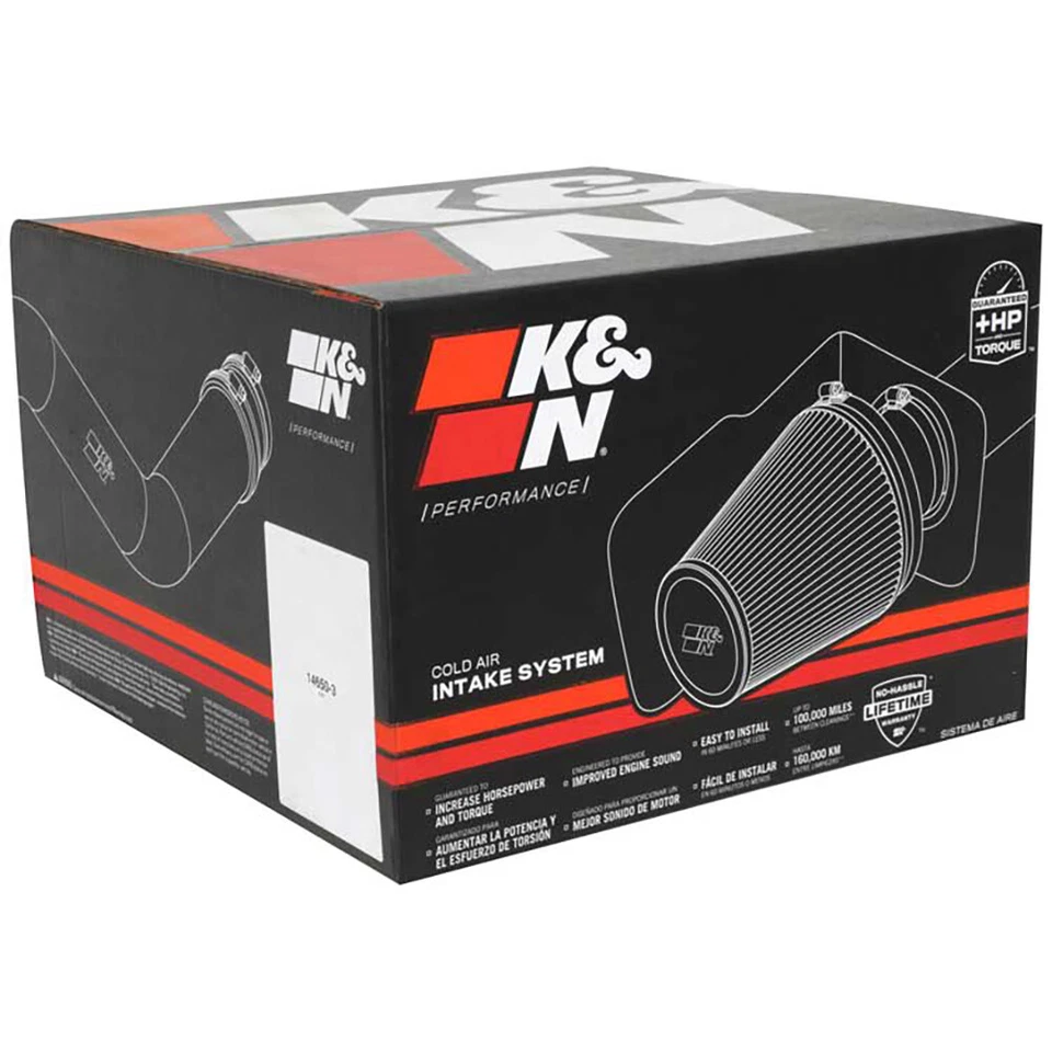 Kit de sistema de admisión de aire frío K&N 63-9035 Performance para Tundra 2010-2019 4,6 L V8 Foto 3 de 4