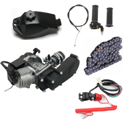 Racing 50cc 49cc Engine Motor Kit 2 Stroke For Scooter Mini Dirt Bike Pocket ATV