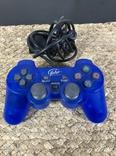 Yobo Gameware Clear Blue Gamepad Wired Controller for Sony PlayStation 2 PS2
