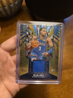 2025-26 Topps - Woven Wonders Relics Dillon Jones #WW-DJ Gold Holofoil /50 (MEM)