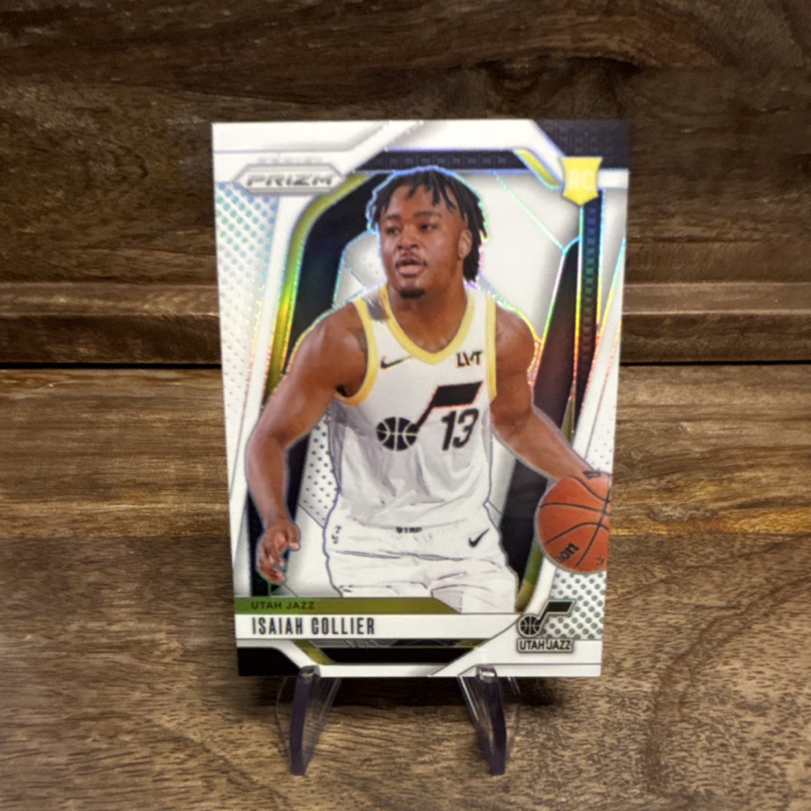 2024-25 Panini Prizm Isaiah Collier Utah Jazz Rookie White Prizm #227 /175