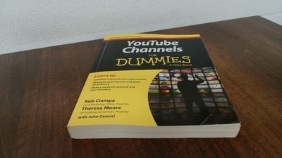 			YouTube Channels For Dummies, Ciampa, Rob, For Dummies, 2015, Pap		