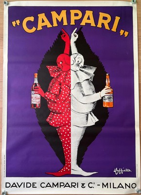 Cappiello Leonetto Campari Two-Faced Poster Vintage 100x140 Top Angebot