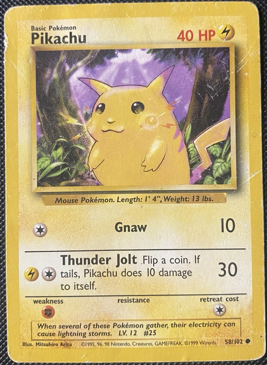 Pikachu 058/102 Base Set for sale | eBay