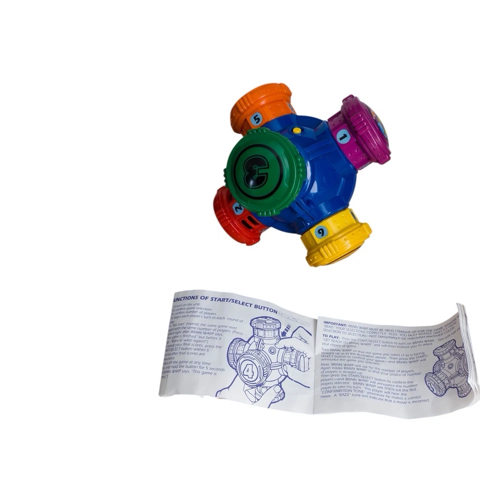 Vintage 1996 Tiger Electronics Brain Warp Electronic Talking Game Tested Working - Image 2 of 4