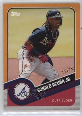 2020 Topps Brooklyn Collection Orange 22/25 Ronald Acuna Jr #2 nf5