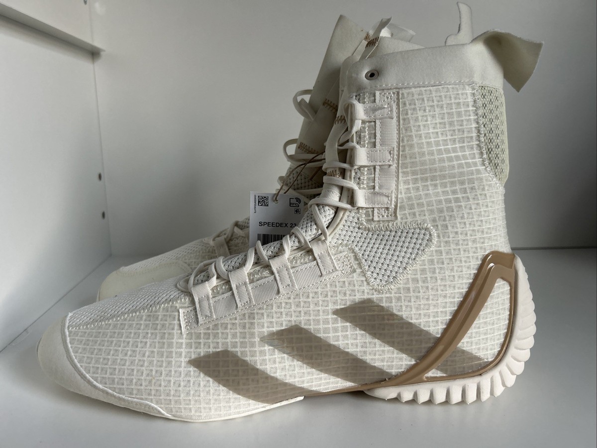 NEW ADIDAS Speedex 23 Boxing Shoes Men's Size 12 - Sand Off White