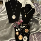 Cameo Costume Jewelry Lot Of 10 Vintage To Now