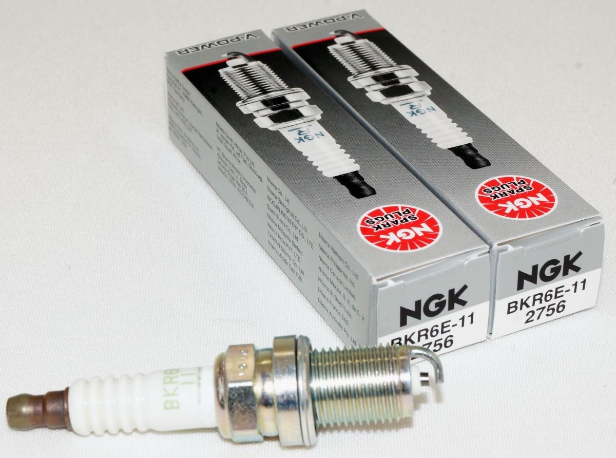 2 Pack Genuine NGK 2756 V-Power Spark Plugs BKR6E11