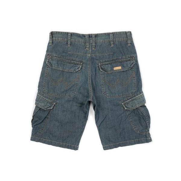 Men Wrangler Shorts Navy Denim 30