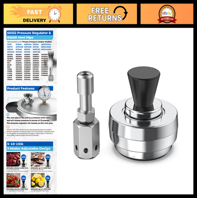 #ad Pressure Canner Replacement Parts Regulator Weight amp; Vent Pipe for Presto Mode $33.29