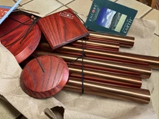 WOODSTOCK CHIMES OF EARTH 37" BRONZE FINISH 6 TUBES DCB37 NEW OPEN BOX free ship