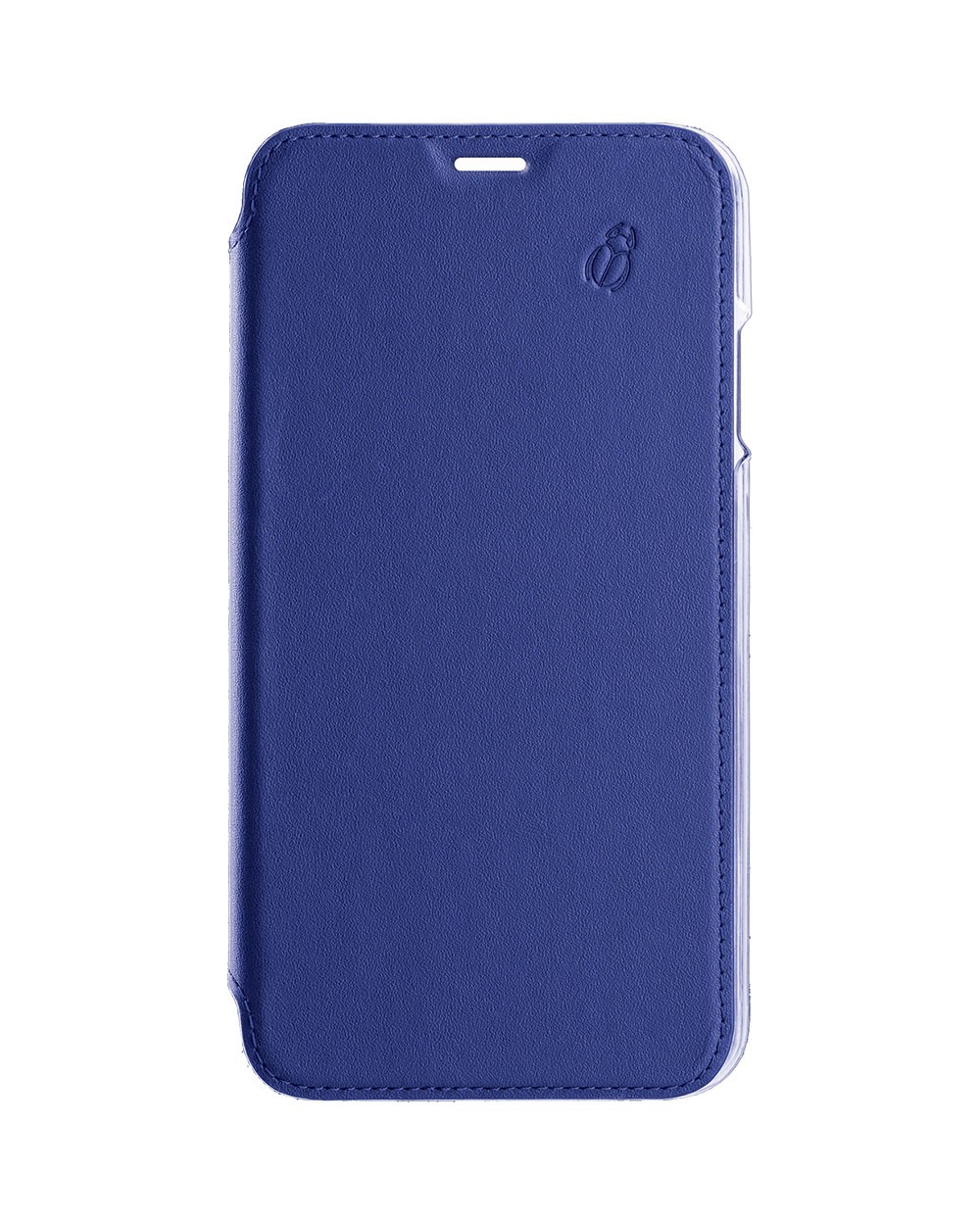 Coque iPhone 12 Pro Max folio cuir antichoc avec face arrière en cristal