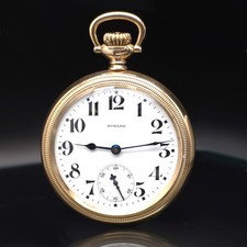 Triple Signed Howard Series 11 Railroad Pocket Watch C. 1913  21J, 16S