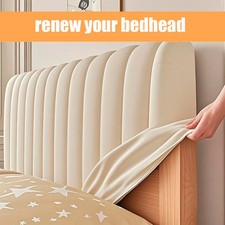 Funda de cabecero tamaño queen, funda de terciopelo elástico para cabecera, cama a prueba de polvo H