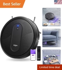 Robot Vacuum Cleaner 3000Pa Suction Slim Quiet App Control Pet Hair Hard Floor