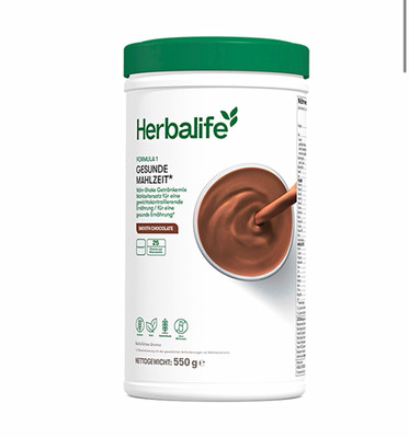 Herbalife Formula 1 Mahlzeit-Shake Pulver Schokolade Gewichtsmanagement 550 g