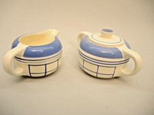Milchk&auml;nnchen+Zuckerdose ,Schwandorf Bayer Ostmark, Service" Helga"ART D&Eacute;CO 1935