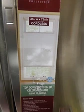 34" X 72" Snow Drift Top-Down Bottom-Up Cordless Cellular Shade