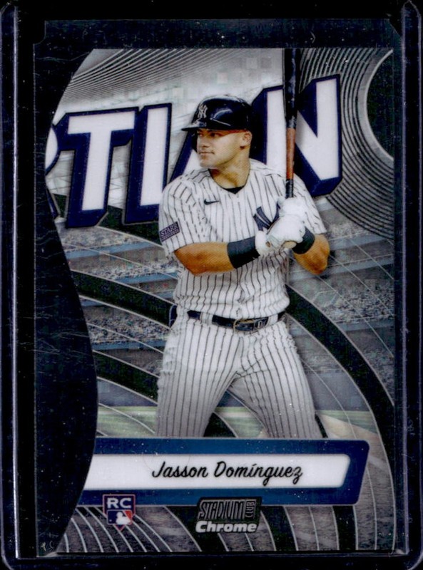 2024 Topps Stadium Club Jasson Dominguez Triumvirates Nickname RC Rookie #TVN-13
