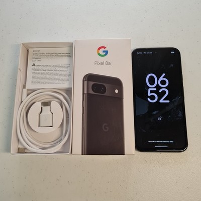 Google Pixel 8a - 128GB - Obsidian - kleiner Displaybrand