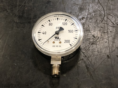 #ad Generic Pressure Regulator Gauge 0 200 psi $6.15