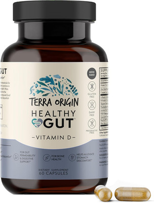 Healthy Gut with Vitamin D 5000 IU | 60 Capsules | Gut Health Supplements for Me