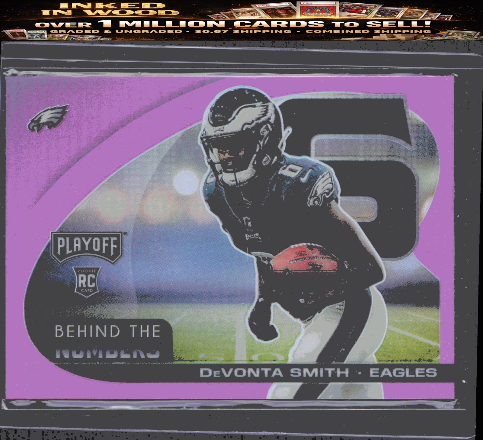 2021 Panini Playoff #BTN-DSM DeVonta Smith Behind the Numbers