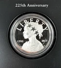 2017 US Mint American Liberty  225th Anniversary Silver Medal With Box  & Coa