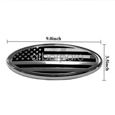 9 Inch For Ford F150 F250 Front Grille Tailgate Us Flag Oval Emblem Badge 9 Inch For Ford F150 F250 Front Grille Tailgate Us Flag Oval Emblem Badge