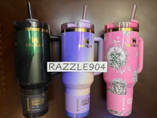 Set of 3 2025 Target Stanley X Wicked For Good FlowState Quencher Tumbler 40 Oz