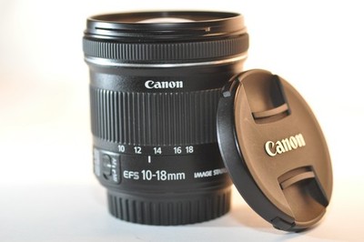 Canon EF-S 10-18mm 4.5-5.6 IS STM lens for EOS Rebel T8 T7 T6 SL 60D 70D 80D 90D