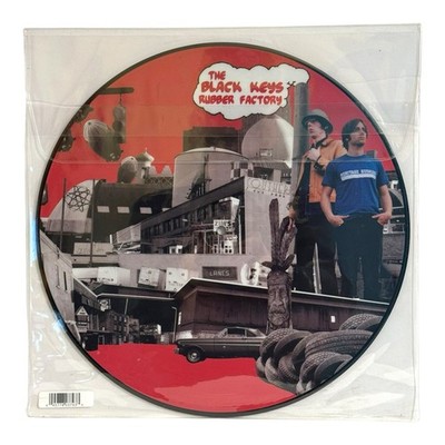 THE BLACK KEYS Rubber Factory 12'' Vinyl PICTURE DISC 2011 Reissue Akron Rare VG