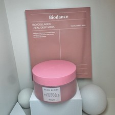 Glow Recipe Vitamin C Brightening Toner Pads NWOB Sealed FREE Biodance Mask