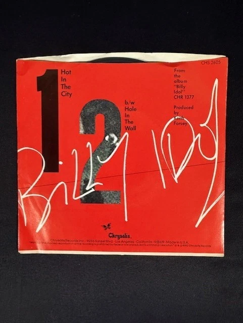 Billy Idol ~ Hot in the City 45 Chrysalis Records CHS 2605 w Picture Sleeve VG+ - Image 4 of 4