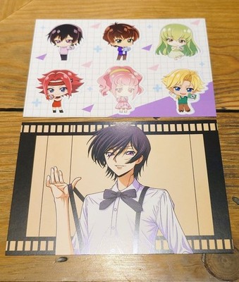 Code Geass Yodobashi Purchase Bonus Postcard: Lelouch Suzaku C.C. Karen Anya
