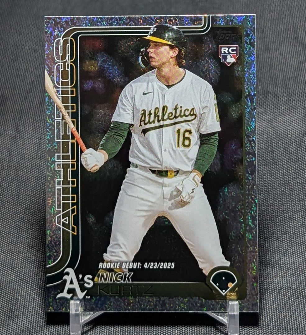 Nick Kurtz Debut Holo Foil Rookie 2025 Topps Update Series Card #US197 Athletics