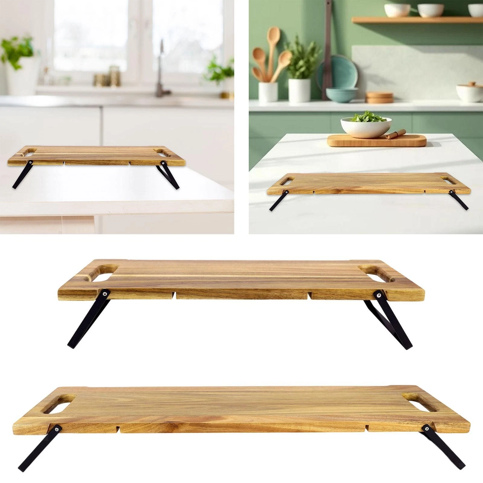 Large Charcuterie Board with Handles Charcuterie Platter Foldable Legs Cheese