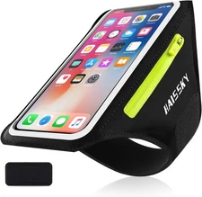 Phone Armband for Running Cell Phone Armband with Zipper Pocket for Earbuds Car 