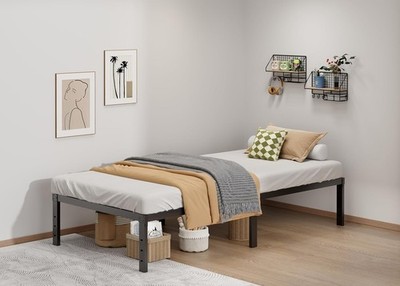 Metal Bed Frame Twin XL Size 14 Inch Heavy-Duty Twin XL Platform Bed Frame 