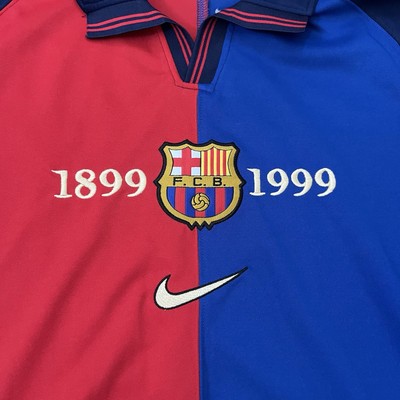 Nike FC Barcelona #20 Dani Alves 1999 Kit Jersey T Shirt Mens