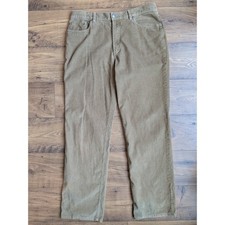 Brooks Brothers Mens Corduroy Pants Beige W35 L33 Cotton Casual Trousers