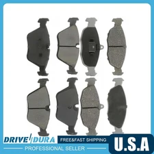 Front Rear Disc Brake Pad Set fits 1995-1997 Jaguar Vanden Plas