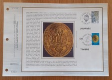 Feuillet CEF 1er jour JOURNÉE DU TIMBRE 1975/78⚠️Oblitéré 2 fois⚠️ 302 S / 121