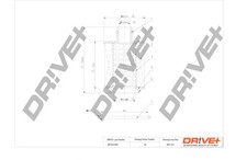 Dr!ve+ Ölfilter DP1110.11.0107 Filtereinsatz für FORD KA RU8 TDCi FIAT DOBLO 2 4