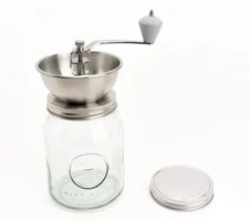 Henning Lee 32-oz Manual Coffee Grinder with Glass Jar & Lid Model K87382
